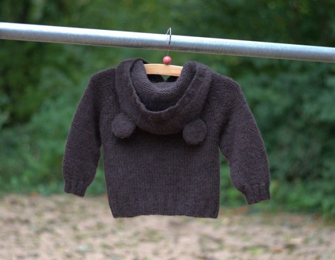 Vaikiškas megztinis su kapišonu "Meškutis"